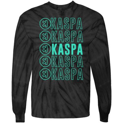 Vibrant Kaspa Crypto Colors Bold Kaspa Miner Kaspa Mining Crypto Bullrun Tie-Dye Long Sleeve Shirt