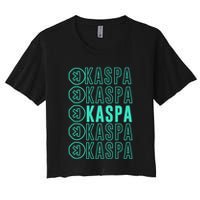 Vibrant Kaspa Crypto Colors Bold Kaspa Miner Kaspa Mining Crypto Bullrun Crop Top