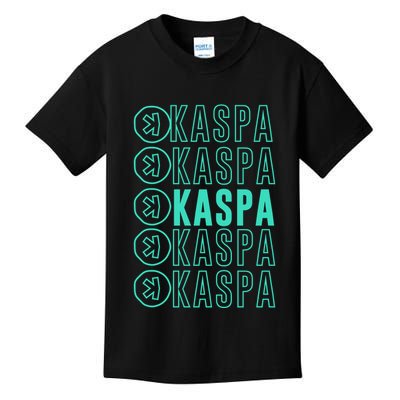 Vibrant Kaspa Crypto Colors Bold Kaspa Miner Kaspa Mining Crypto Bullrun Kids T-Shirt
