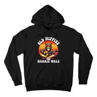 Vintage Kamala Cat Hippie Old Hippies For Harris Waltz 2024 Tall Hoodie