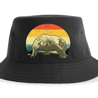 Vintage Komodo Dragon Sustainable Bucket Hat