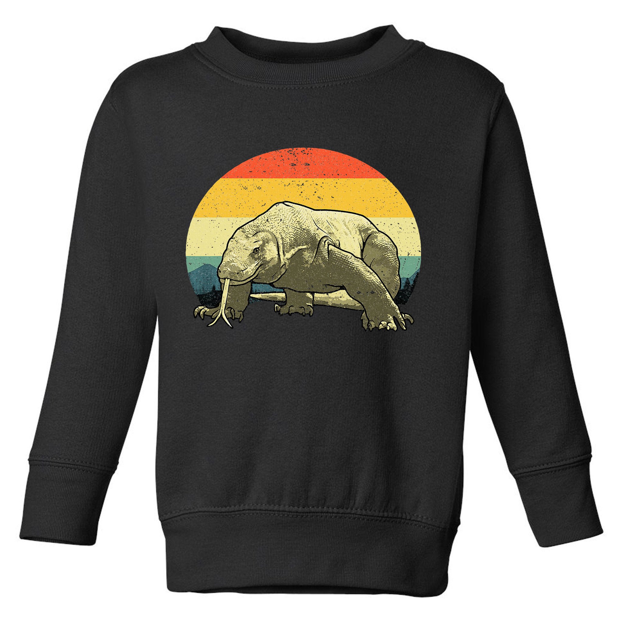 Vintage Komodo Dragon Toddler Sweatshirt