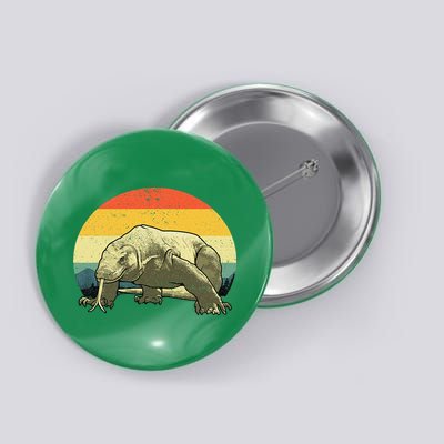 Vintage Komodo Dragon Button