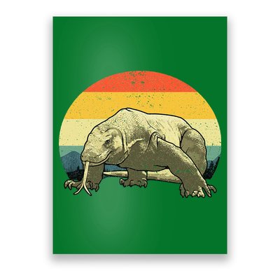 Vintage Komodo Dragon Poster