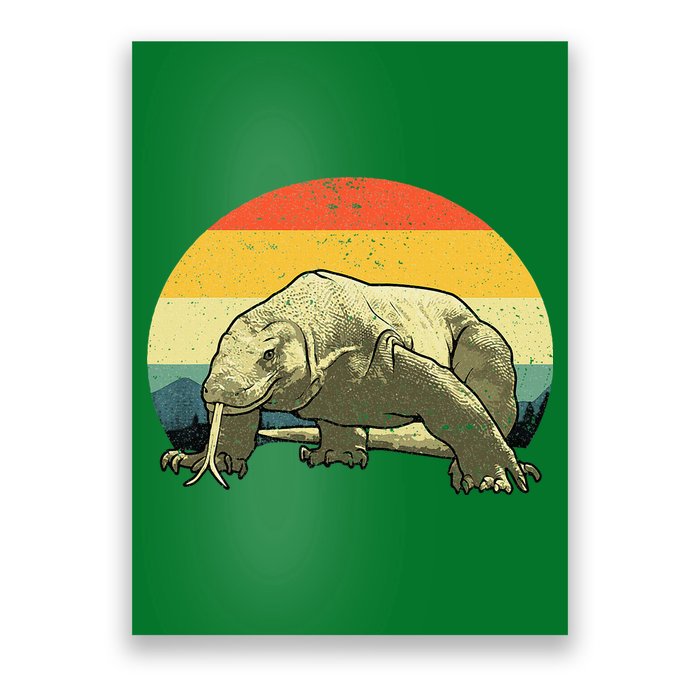 Vintage Komodo Dragon Poster