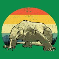 Vintage Komodo Dragon Poster