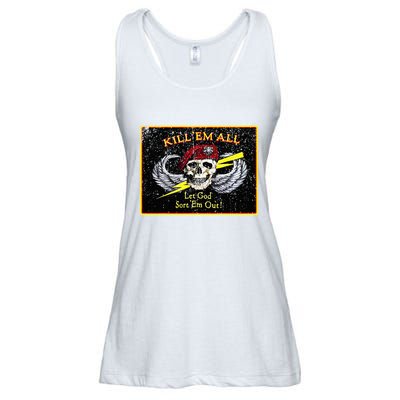 Vintage Kill Em All! Let God Sort Em Out Ladies Essential Flowy Tank