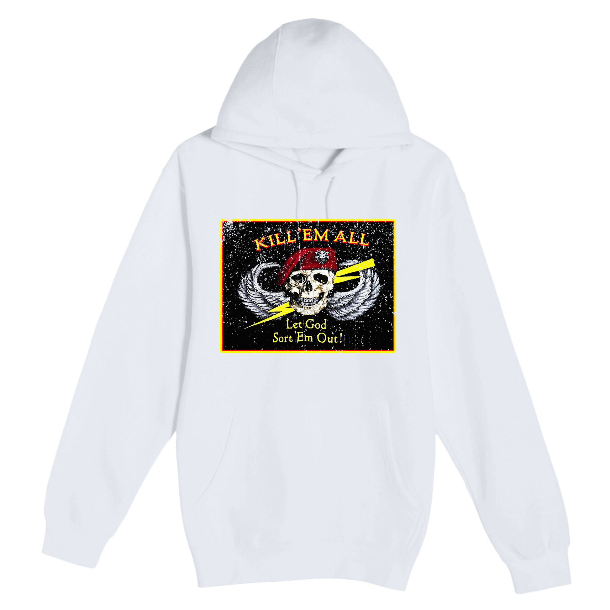 Vintage Kill Em All! Let God Sort Em Out Premium Pullover Hoodie