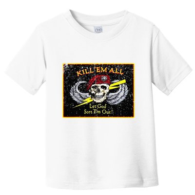 Vintage Kill Em All! Let God Sort Em Out Toddler T-Shirt