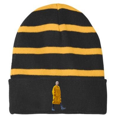 Villanelle Killing Eve Striped Beanie with Solid Band