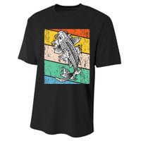 Vintage Koi Fish Japanese Art Funny Carp Asian Japan Lovers Performance Sprint T-Shirt