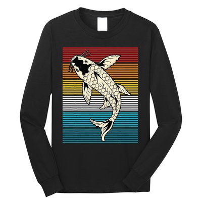 Vintage Koi Fish Japanese Art Funny Carp Asian Japan Lovers Long Sleeve Shirt