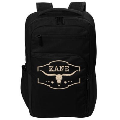 Vintage Kane First Name Personalized Retro 80S Apparel Impact Tech Backpack