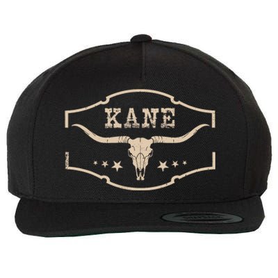 Vintage Kane First Name Personalized Retro 80S Apparel Wool Snapback Cap