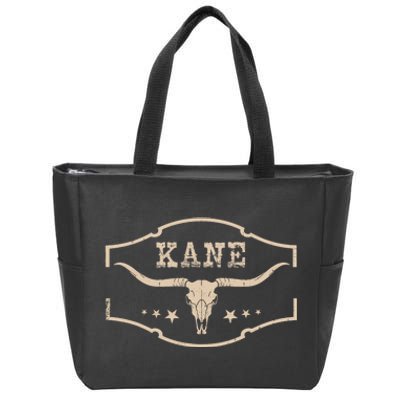 Vintage Kane First Name Personalized Retro 80S Apparel Zip Tote Bag