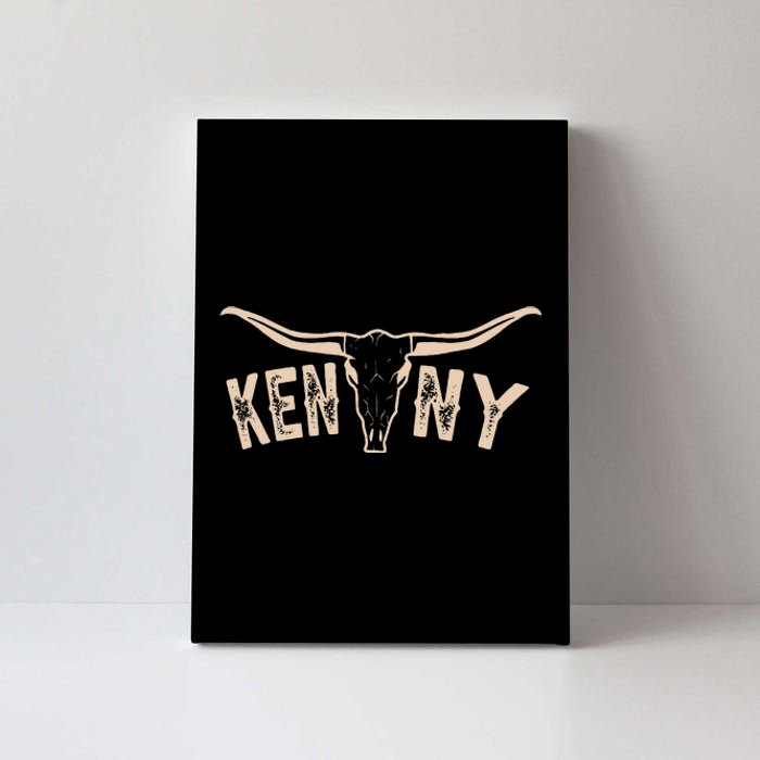 Vintage Kenny First Name Proud Funny Costume Name Happily Canvas