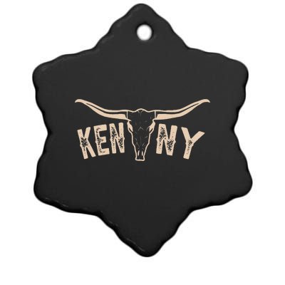 Vintage Kenny First Name Proud Funny Costume Name Happily Ceramic Star Ornament