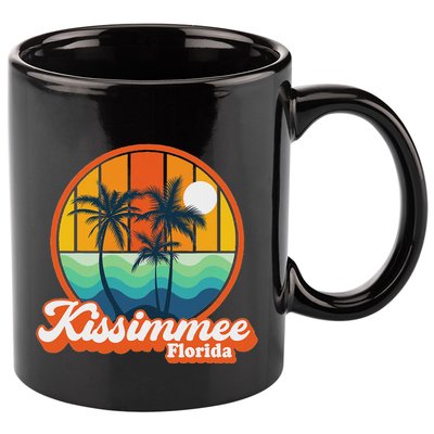 Vintage Kissimmee Florida Summer Vacation Beach Souvenirs 11oz C Handle Ceramic Mug