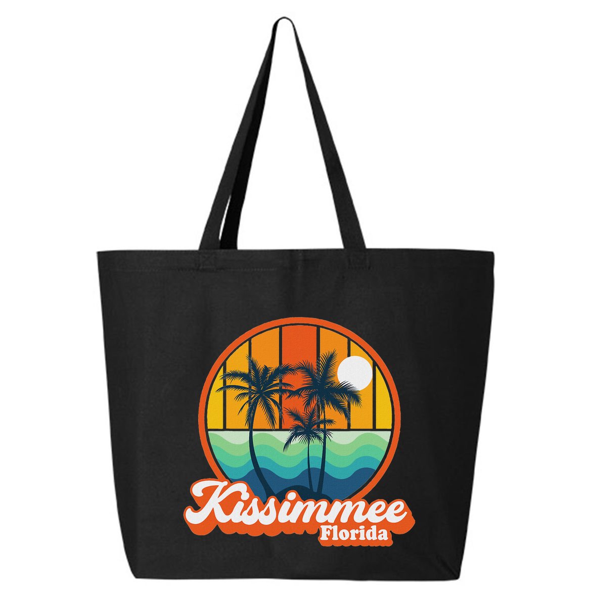 Vintage Kissimmee Florida Summer Vacation Beach Souvenirs 25L Jumbo Tote