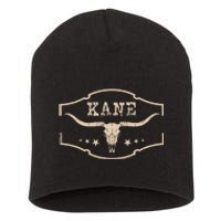 Vintage Kane First Name Personalized Retro 80s Short Acrylic Beanie