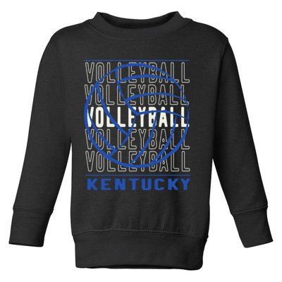 Volleyball Kentucky Gift Toddler Sweatshirt