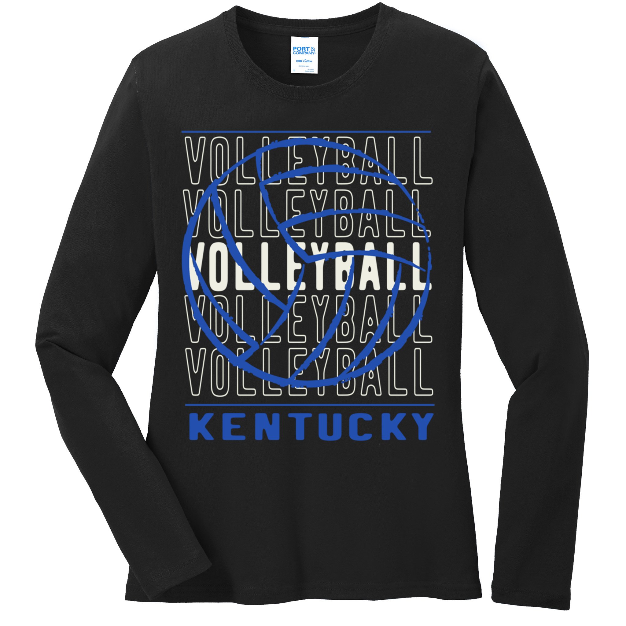 Volleyball Kentucky Gift Ladies Long Sleeve Shirt