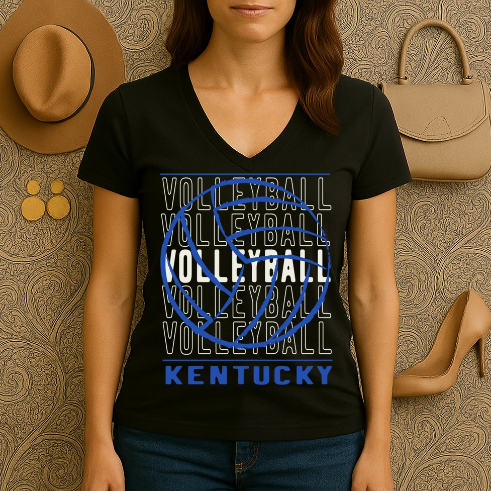 Volleyball Kentucky Gift Women's V-Neck T-Shirt