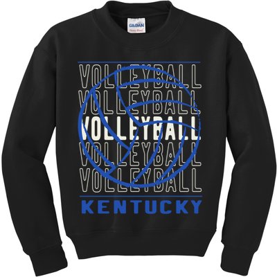 Volleyball Kentucky Gift Kids Sweatshirt