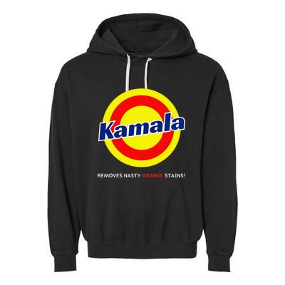 Vote Kamala Harris Removes Nasty Orange Stains Detergent Fun Garment-Dyed Fleece Hoodie