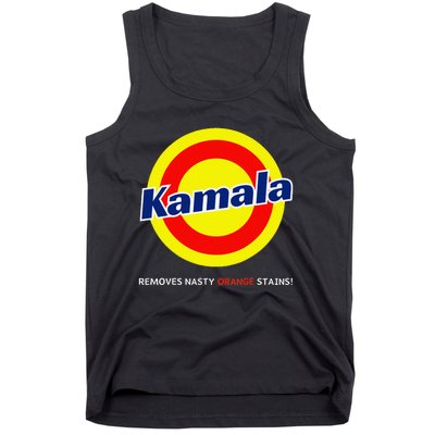 Vote Kamala Harris Removes Nasty Orange Stains Detergent Fun Tank Top