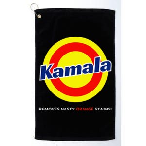 Vote Kamala Harris Removes Nasty Orange Stains Detergent Fun Platinum Collection Golf Towel