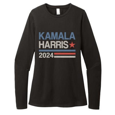 Vintage Kamala Harris 2024 For President Election Campaign Gift Womens CVC Long Sleeve Shirt