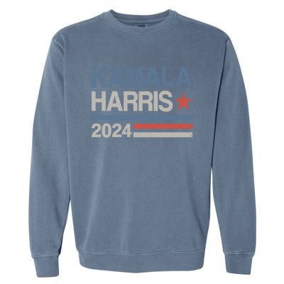 Vintage Kamala Harris 2024 For President Election Campaign Gift Garment-Dyed Sweatshirt