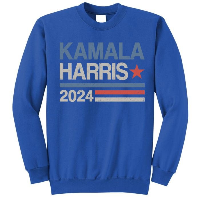 Vintage Kamala Harris 2024 For President Election Campaign Gift Tall Sweatshirt