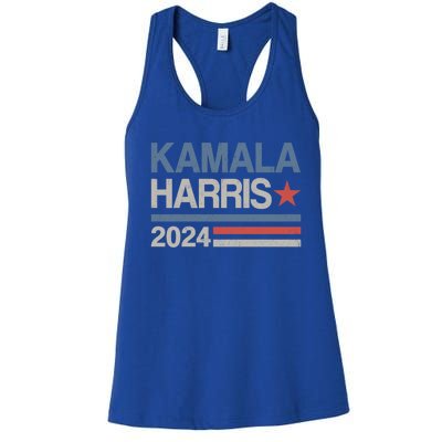 Vintage Kamala Harris 2024 For President Election Campaign Gift Women's Racerback Tank