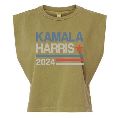 Vintage Kamala Harris 2024 For President Election Campaign Gift Garment-Dyed Women's Muscle Tee