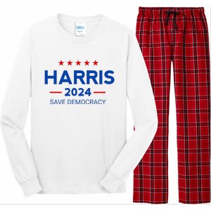 Vote Kamala Harris For Presidential Election 2024 Long Sleeve Pajama Set