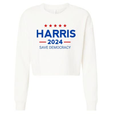 Vote Kamala Harris For Presidential Election 2024 Cropped Pullover Crew