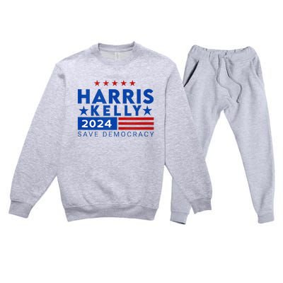 Vote Kamala Harris Mark Kelly V.P Vice President 47th 2024 Premium Crewneck Sweatsuit Set