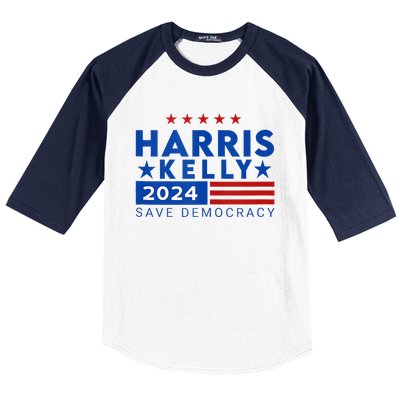 Vote Kamala Harris Mark Kelly V.P Vice President 47th 2024 Baseball Sleeve Shirt