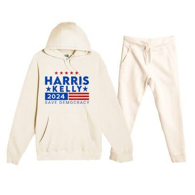 Vote Kamala Harris Mark Kelly V.P Vice President 47th 2024 Premium Hooded Sweatsuit Set