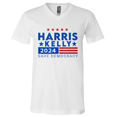 Vote Kamala Harris Mark Kelly V.P Vice President 47th 2024 V-Neck T-Shirt