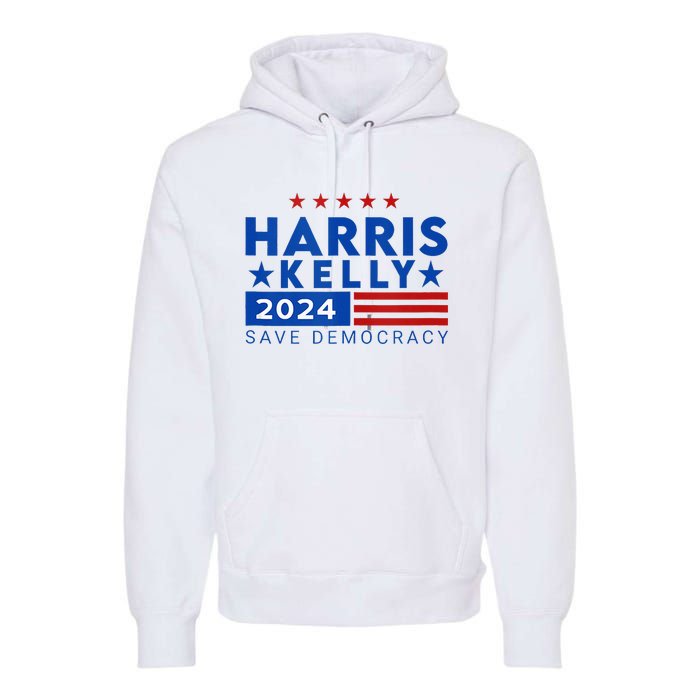 Vote Kamala Harris Mark Kelly V.P Vice President 47th 2024 Premium Hoodie