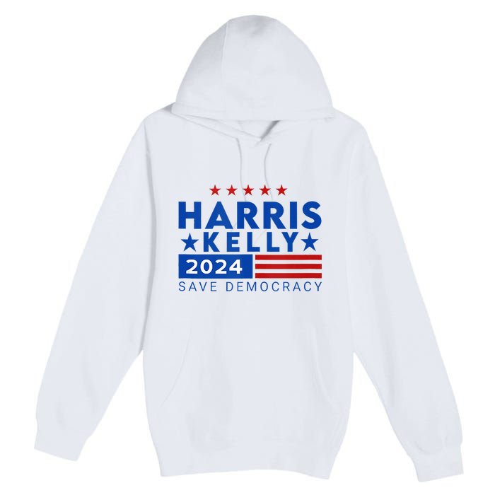 Vote Kamala Harris Mark Kelly V.P Vice President 47th 2024 Premium Pullover Hoodie