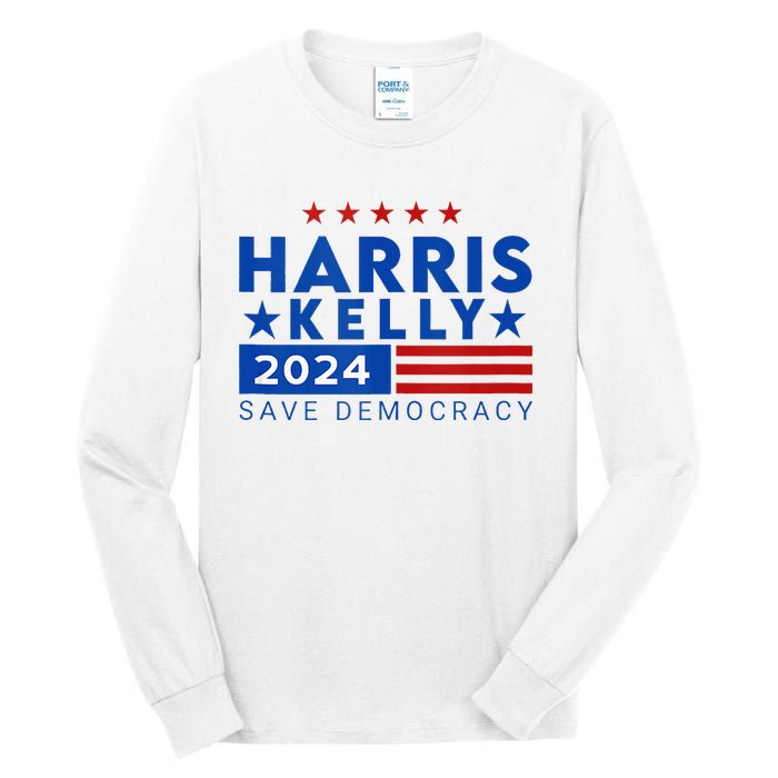 Vote Kamala Harris Mark Kelly V.P Vice President 47th 2024 Tall Long Sleeve T-Shirt