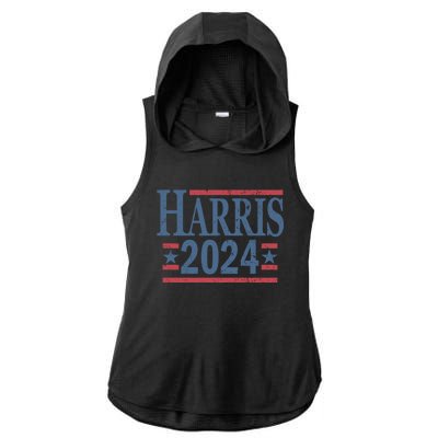 Vintage Kamala Harris 2024 Gift Ladies PosiCharge Tri-Blend Wicking Draft Hoodie Tank