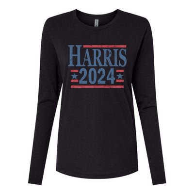 Vintage Kamala Harris 2024 Gift Womens Cotton Relaxed Long Sleeve T-Shirt