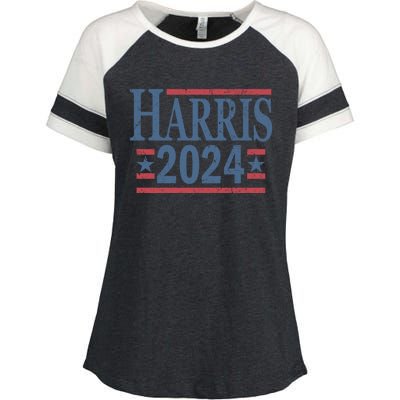 Vintage Kamala Harris 2024 Gift Enza Ladies Jersey Colorblock Tee