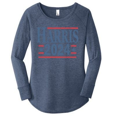 Vintage Kamala Harris 2024 Gift Women's Perfect Tri Tunic Long Sleeve Shirt