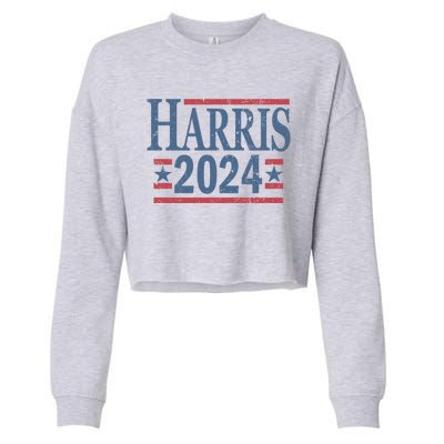 Vintage Kamala Harris 2024 Gift Cropped Pullover Crew